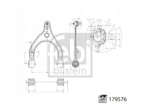 Fe179576 Wahacz Zawieszenia Koła Przód P Góra Góra 18 Mm (Aluminiowy,
