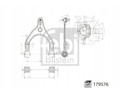 Fe179576 Wahacz Zawieszenia Koła Przód P Góra Góra 18 Mm (Aluminiowy,