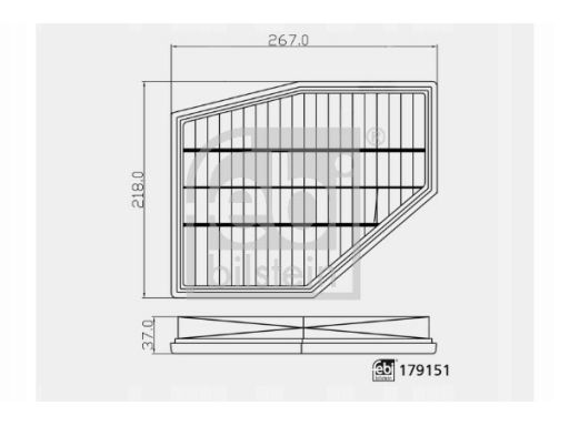 Fe179151 Filtr Powietrza (Wkład Filtra) Pasuje Do: Bmw 5 (G30, F90), 7