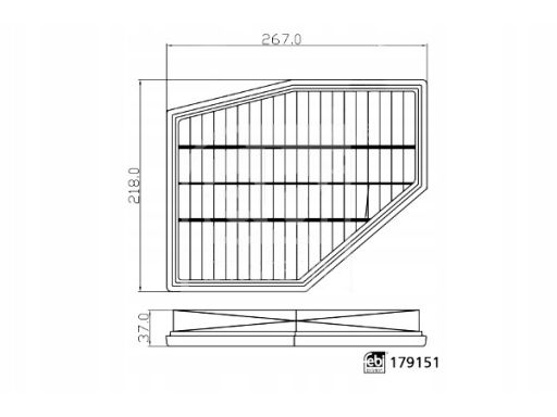 Fe179151 Filtr Powietrza (Wkład Filtra) Pasuje Do: Bmw 5 (G30, F90), 7