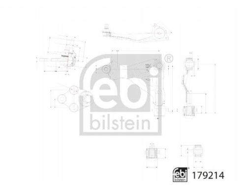 Fe179214 Wahacz Zawieszenia Koła Przód P Dół Przód 22 Mm Pasuje Do: