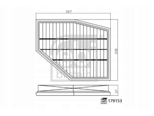Fe179153 Filtr Powietrza (Wkład Filtra) Pasuje Do: Bmw 5 (G30, F90), 7