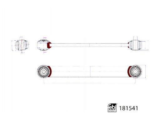 Fe181541 Łącznik Drążka Stabilizatora Przód P (L-430Mm) Pasuje Do: Man