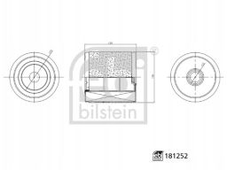 Fe181252 Filtr Powietrza (Wkład Filtra, Wstępny) Pasuje Do: Audi A6