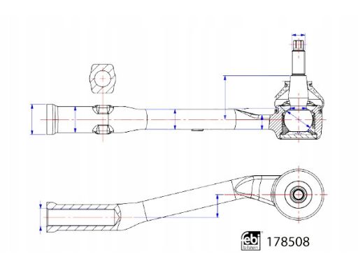 Fe178508 Końcówka Drążka Kierowniczego P Pasuje Do: Citroen C3 / C3 Or
