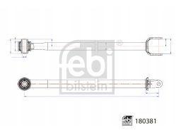 Fe180381 Wahacz Zawieszenia Koła Tył L/P (Tył, Poprzeczny) Pasuje Do: