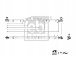 Fe174602 Drążek Kierowniczy Poprzeczny (L-1818Mm) Pasuje Do: Rvi Magnu