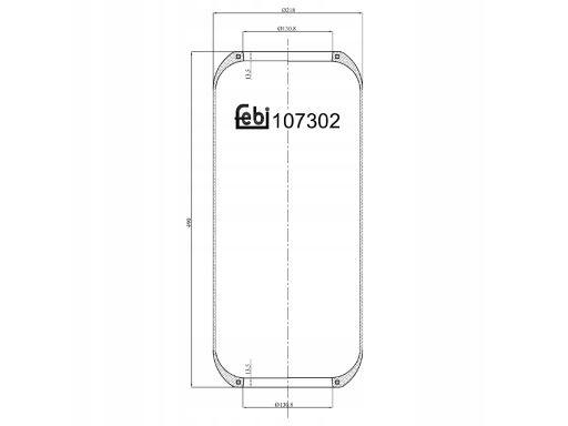 Fe107302 Miech Zawieszenia Pneumatycznego Pasuje Do: Iveco Eurostar,