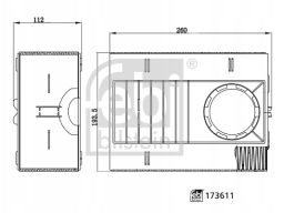 Fe173611 Filtr Powietrza (Wkład Filtra) Pasuje Do: Porsche Macan 2.0-3