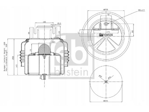 Fe104536 Miech Zawieszenia Pneumatycznego Pasuje Do: Rvi T, Volvo Fh,
