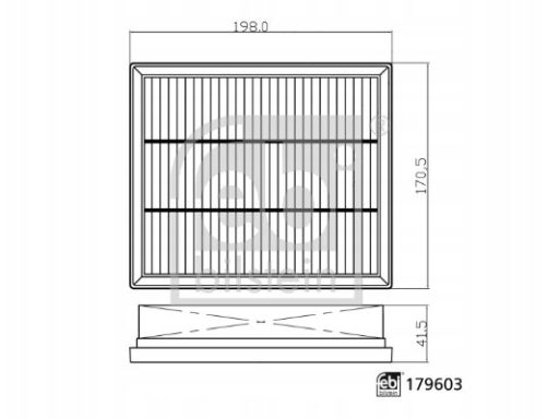 Fe179603 Filtr Powietrza (Wkład Filtra) Pasuje Do: Ford Galaxy Iii, Ku