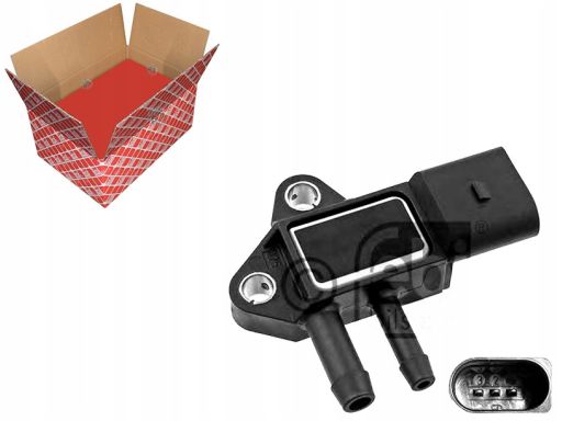 Fe40766 Czujnik Ciśnienia Spalin (Ilość Pinów: 3) Pasuje Do: Audi A3,