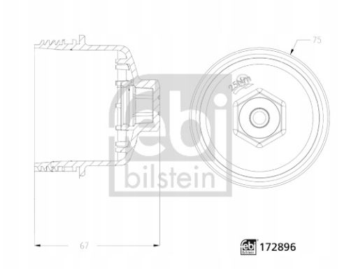 Fe172896 Obudowa Filtra Oleju (Z Pierścieniem Uszczelniającym) Pasuje