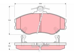 Gdb3089 Klocek Hamulcowy Kpl. Trw
