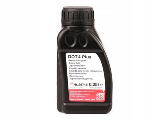 Fe26748 Płyn Hamulcowy Dot4 (0,25L) [Dry (Suchy): 265°C, Wet (Mokry):