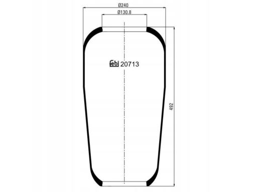 Fe20713 Miech Zawieszenia Pneumatycznego Pasuje Do: Volvo F10, F12, F1