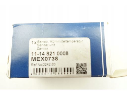 11-14 821 0008 Czujnik Temperatury Płynu Chłodzącego (Ilość Pinów: 2,