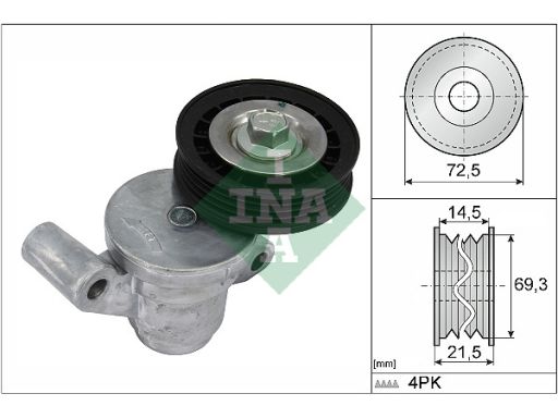 534 0705 10 Napinacz Paska Wielorowkowego Pasuje Do: Ford Focus Iii,