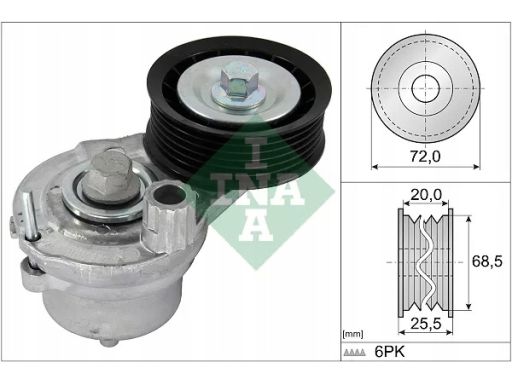 534 0703 10 Napinacz Paska Wielorowkowego Pasuje Do: Chevrolet Captiva