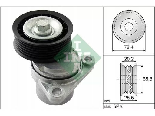 534 0326 10 Napinacz Paska Wielorowkowego Pasuje Do: Ford Fiesta V,