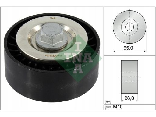 532 0896 10 Rolka Prowadząca Pasek Wielorowkowy Pasuje Do: Opel Antara