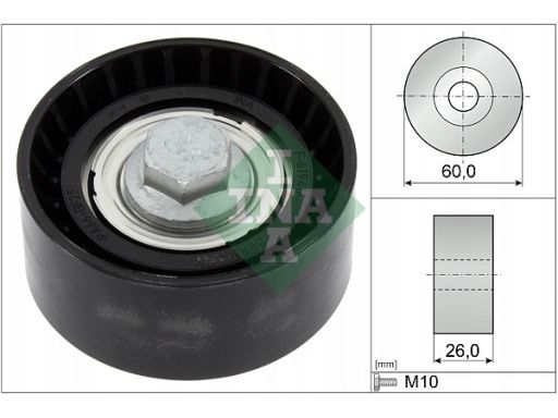 532 0868 10 Rolka Prowadząca Pasek Wielorowkowy (Tworzywo Sztuczne) Pa