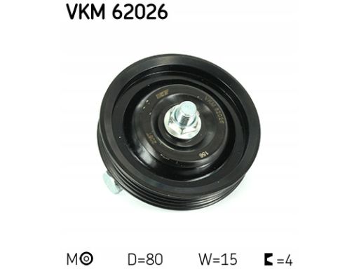 Vkm 62026 Rolka Prowadząca Pasek Wielorowkowy (Stal) Pasuje Do: Nissan