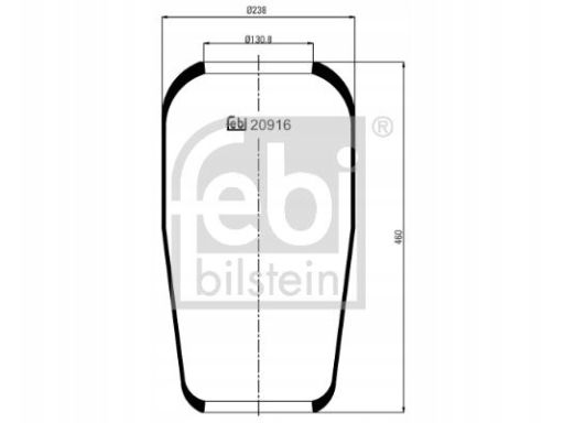 Fe20916 Miech Zawieszenia Pneumatycznego Pasuje Do: Man E2000, El, F20