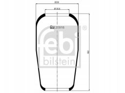 Fe20916 Miech Zawieszenia Pneumatycznego Pasuje Do: Man E2000, El, F20