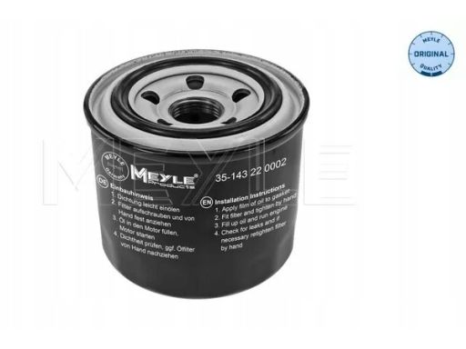 35-14 322 0002 Filtr Oleju Pasuje Do: Chrysler Sebring, Dodge Stratus,