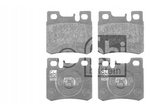 Fe16153 Klocek Hamulcowy Kpl. Tył , Pasuje Do: Mercedes 124 (A124), 12