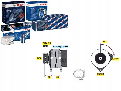 0 986 042 620 Alternator Bosch