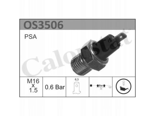 214 820 0000 Czujnik Ciśnienia Oleju (2Bar, 1 Pin, Niebieski) Pasuje D