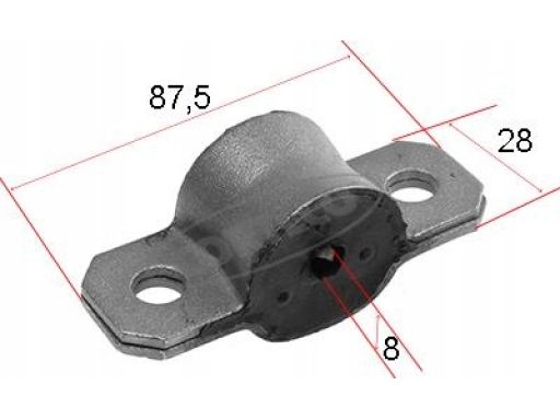 214 615 0011 Poduszka Stabilizatora Przód L/P (24Mm) Pasuje Do: Fiat