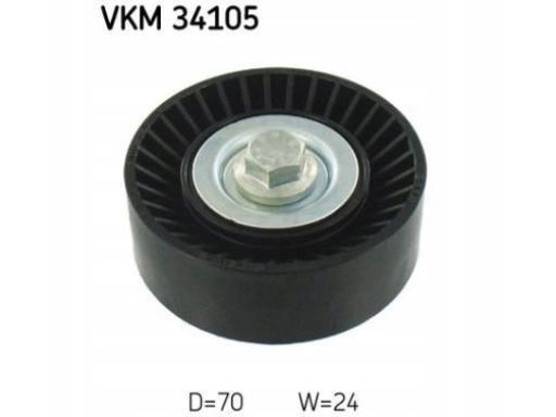 Vkm 34105 Rolka Prowadząca Pasek Wielorowkowy (Tworzywo Sztuczne) Pasu