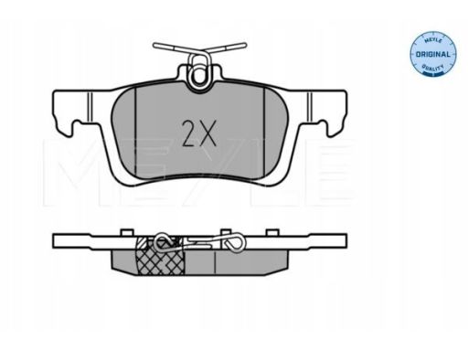 025 258 4116 Klocek Hamulcowy Kpl. Tył , Pasuje Do: Peugeot 308 Ii, 30