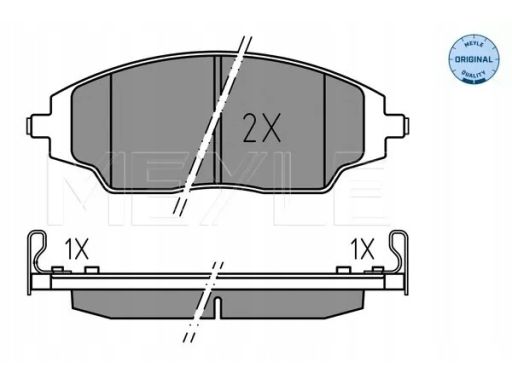 025 257 2218 Klocek Hamulcowy Kpl. Przód (Z Podkładką Wytłumiającą),