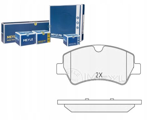 025 256 0418 Klocek Hamulcowy Kpl. Tył (Z Podkładką Wytłumiającą), Pas