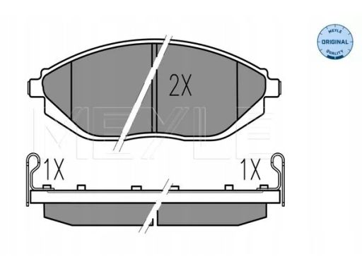 025 252 6817/W Klocek Hamulcowy Kpl. Przód , Pasuje Do: Chevrolet Spar