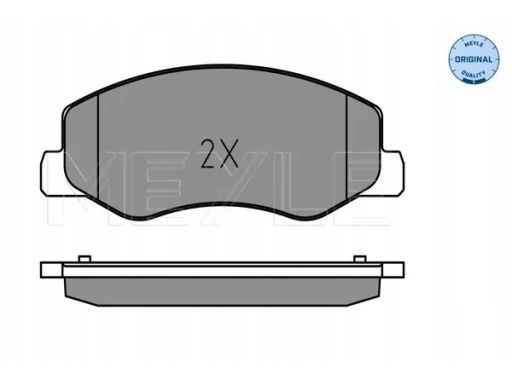 025 251 7218/W Klocek Hamulcowy Kpl. Tył , Pasuje Do: Nissan Interstar