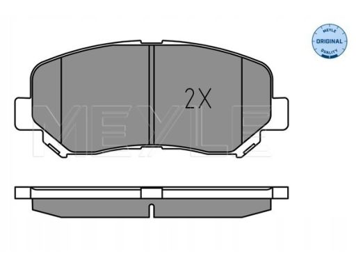 025 255 6416 Klocek Hamulcowy Kpl. Przód (Z Podkładką Wytłumiającą),