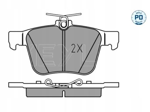 025 250 0916/Pd Klocek Hamulcowy Kpl. Tył , Pasuje Do: Audi A3, Q2, Q3