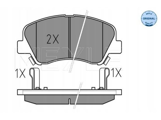 025 253 4818 Klocek Hamulcowy Kpl. Przód , Pasuje Do: Hyundai Accent I