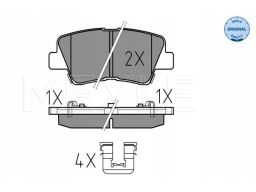 025 253 3715/W Klocek Hamulcowy Kpl. Tył (Z Dodatkami, Z Podkładką