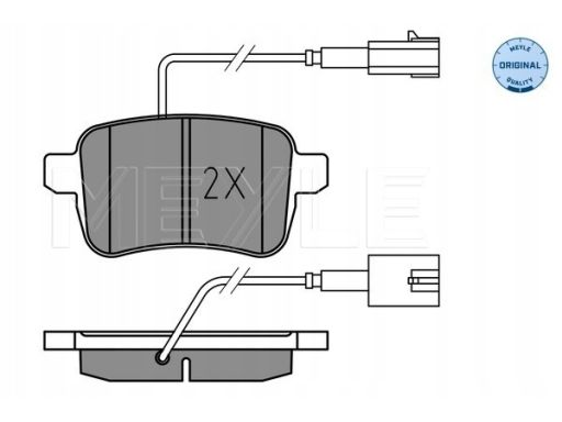 025 251 5617 Klocek Hamulcowy Kpl. Tył , Pasuje Do: Alfa Romeo Giuliet