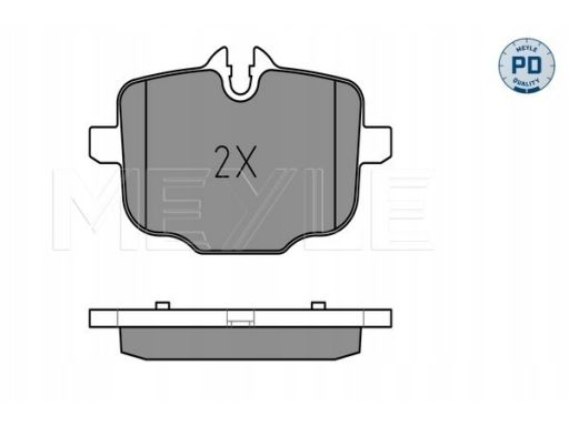 025 247 0318/Pd Klocek Hamulcowy Kpl. Tył (Z Dodatkami, Z Podkładką