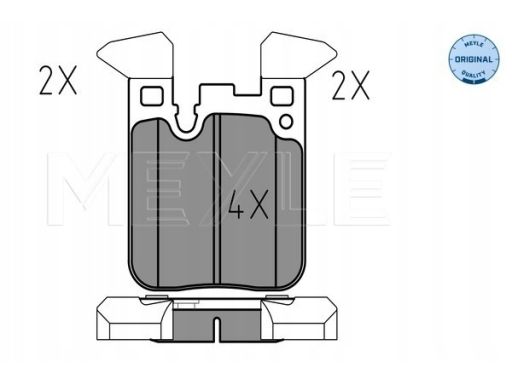 025 250 2916 Klocek Hamulcowy Kpl. Tył , Pasuje Do: Bmw 1 (F20), 1 (F2