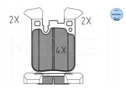 025 250 2916 Klocek Hamulcowy Kpl. Tył , Pasuje Do: Bmw 1 (F20), 1 (F2