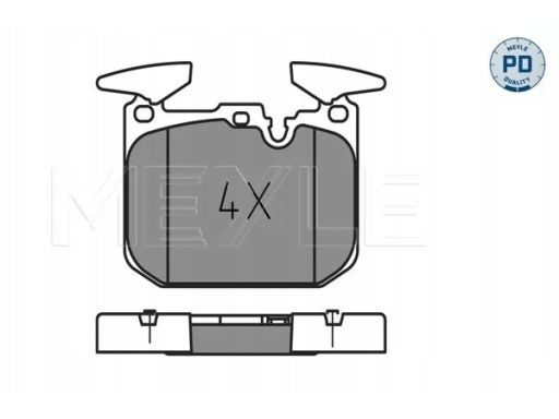 025 250 2818/Pd Klocek Hamulcowy Kpl. Przód (Z Podkładką Wytłumiającą)