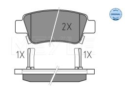 025 246 3516/W Klocek Hamulcowy Kpl. Tył , Pasuje Do: Honda Cr-V Ii, C